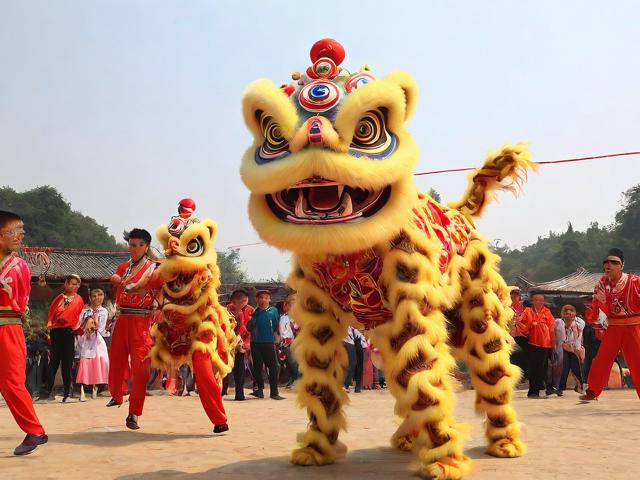 九游体育网站_ 乡村传统舞狮比赛，文化的节奏与运动的激情