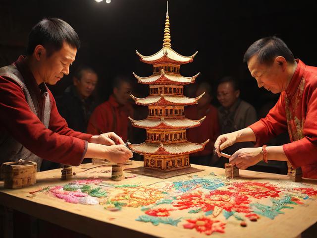 九游体育网站_ 传统技艺“宝塔滚绣”比赛，文化融合的视觉盛宴